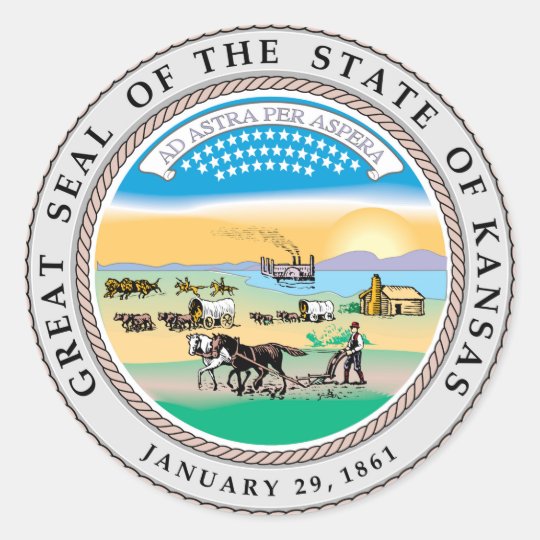 Kansas state seal america republic symbol flag