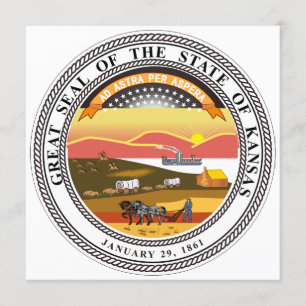 Kansas State Seal Invitation
