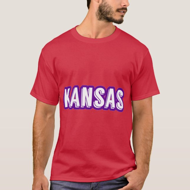 Kansas Sticker Oversized T-Shirt (Front)