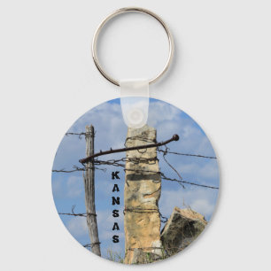 Kansas Stone Post Key chain