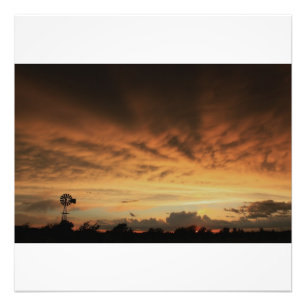 Kansas Stormy Night  Photo Enlargment Print