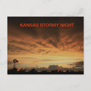 KANSAS STORMY NIGHT Post Card