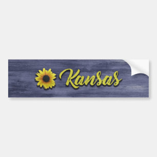 Kansas Sunflower Bumper Sticker