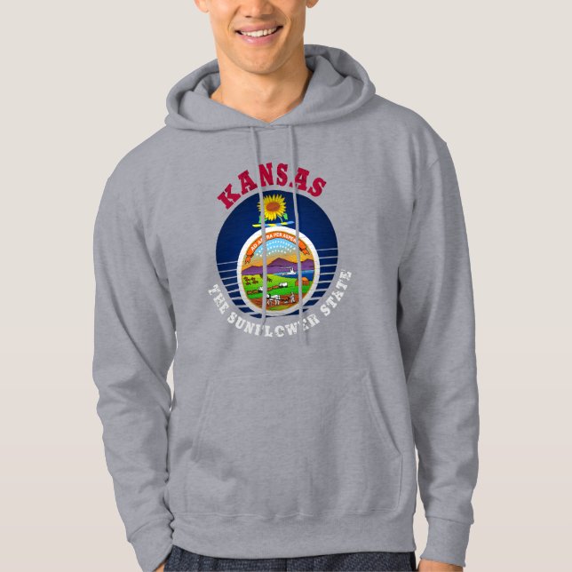 KANSAS SUNFLOWER STATE FLAG HOODIE (Front)