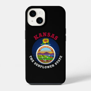 KANSAS SUNFLOWER STATE FLAG iPhone 14 CASE