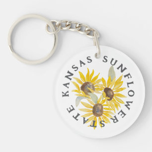 KANSAS SUNFLOWER STATE KEYCHAIN