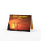 Kansas Sunset with power lines Greeting Card