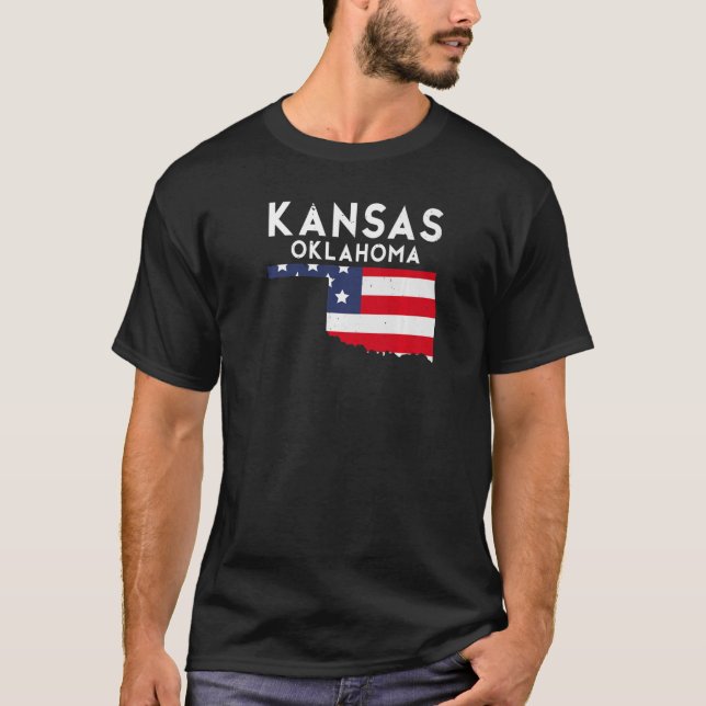 Kansas USA State America Travel Oklahoman Premium T-Shirt (Front)