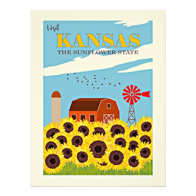 Kansas vintage travel photo print (Front)