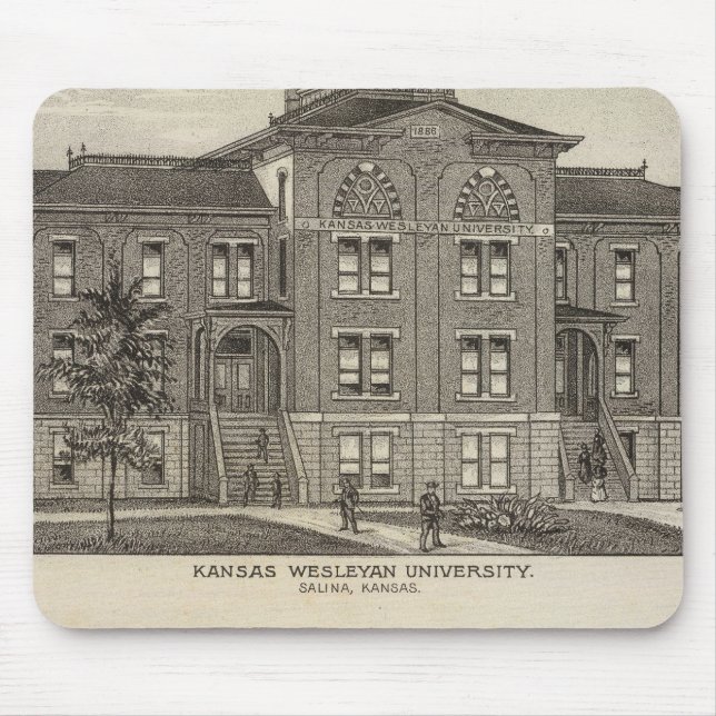 Kansas Wesleyan University Mouse Mat (Front)