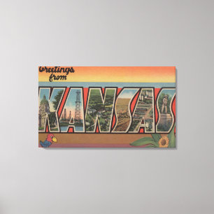 KansasLarge Letter ScenesKansas Canvas Print