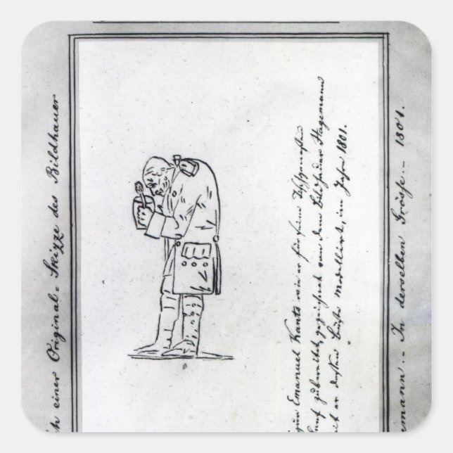 Kant mixing mustard, 1801 square sticker (Front)