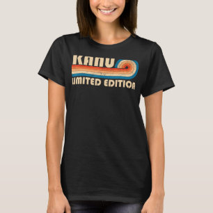KANU Surname Retro Vintage 80s 90s Birthday Reunio T-Shirt