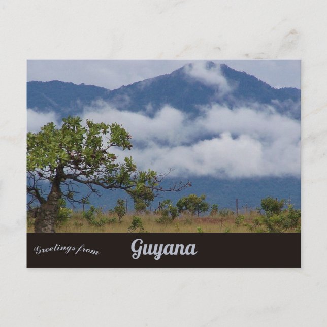 Kanuku Mountains As Seen From Lethem Guyana Postcard (Front)