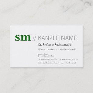 Kanzlei Visitenkarte Business Card