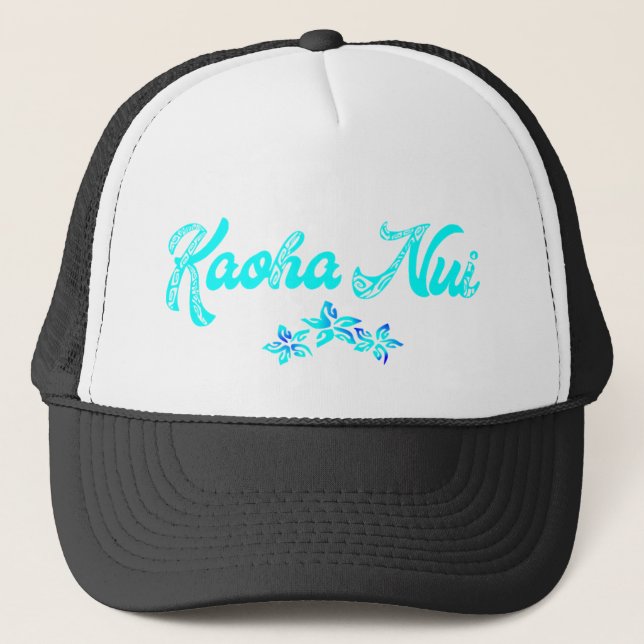 KAOHA NUI (lagon de Bleu) Trucker Hat (Front)