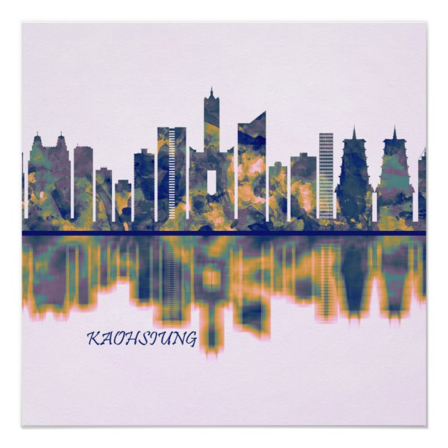 Kaohsiung City Skyline Poster (Front)