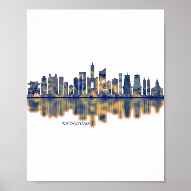 Kaohsiung City Skyline Poster (Front)