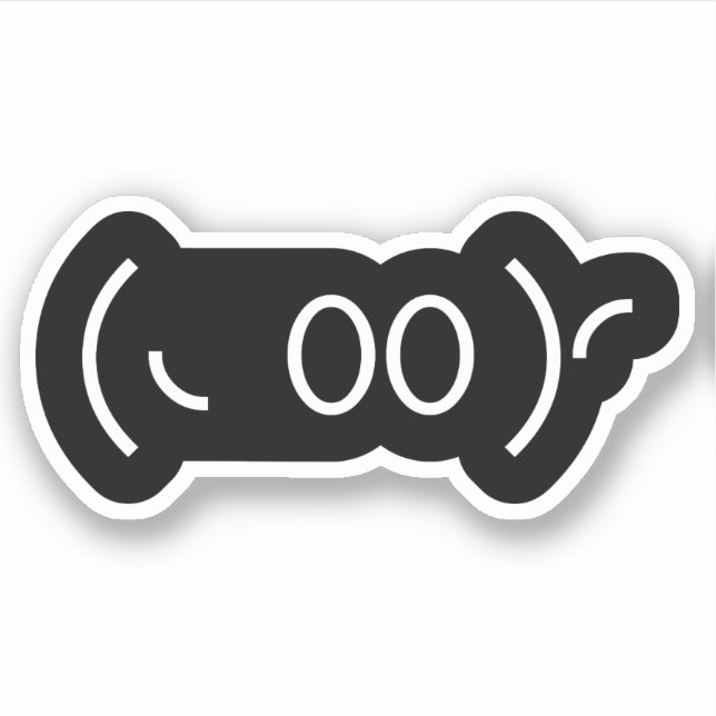 Kaomoji Ghost Japanese Emoticon (Front)