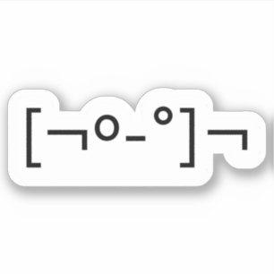 Kaomoji Zombie Japanese Emoticon Sticker