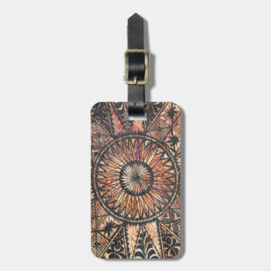 Kapa Primitive Hawaiian Tattoo Tapa Luggage Tag