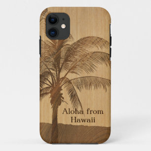 Kapaa Sunset Hawaiian Faux Koa Wood iPhone 5 Cases