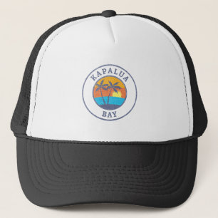 Kapalua Bay, Maui Faded Classic Style Trucker Hat