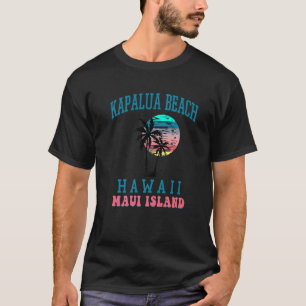 Kapalua Beach Maui Hawaii Beach Palm Trees Summer T-Shirt