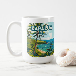 Kapalua Maui Hawaii Bay Beach Vacation Retro Coffee Mug