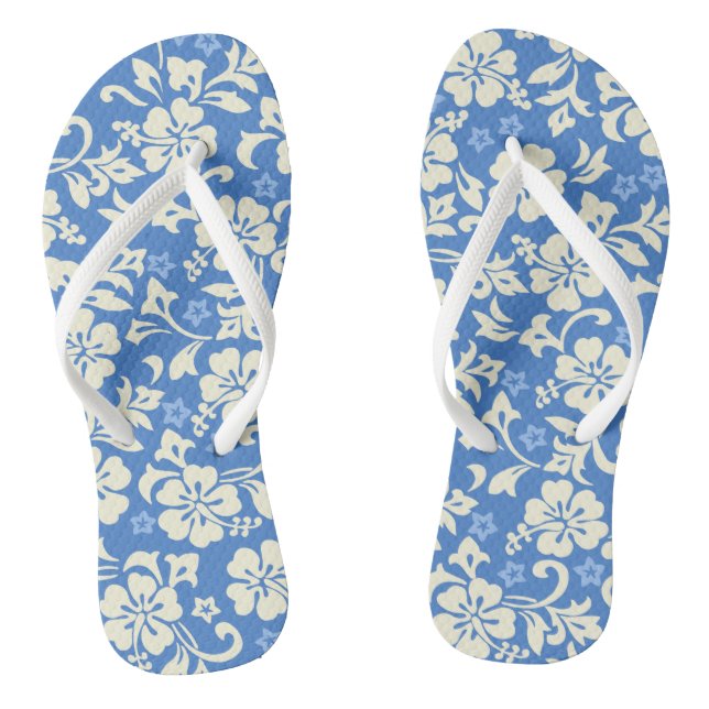 Kapalua Pareau Hawaiian Hibiscus Flip Flops (Footbed)