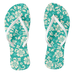 Kapalua Pareau Hawaiian Hibiscus Flip Flops