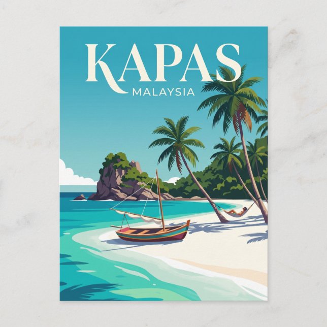 Kapas Island Malaysia Postcard (Front)