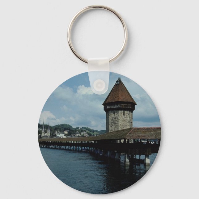 Kapelbruke, Lucerne, Switzerland Key Ring (Front)