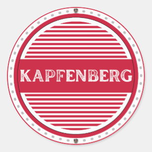 Kapfenberg City Pride Emblem – Austrian Identity Classic Round Sticker