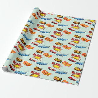 Kapow! Blam! Pow! Aaagh! Wrapping Paper