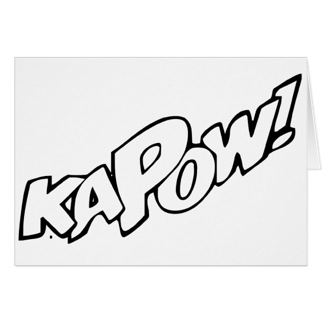 Kapow Card (Front Horizontal)