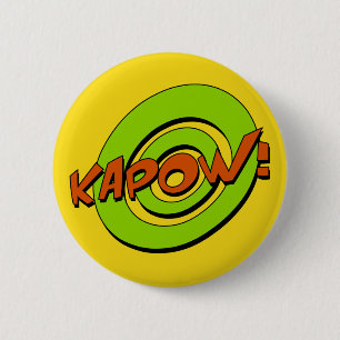 Kapow Comic Book Badge