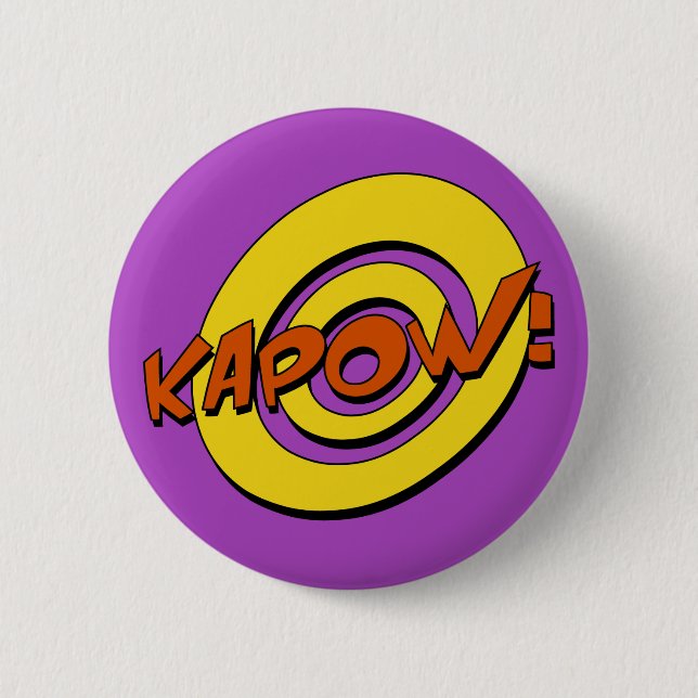 Kapow Comic Book Badge (Front)