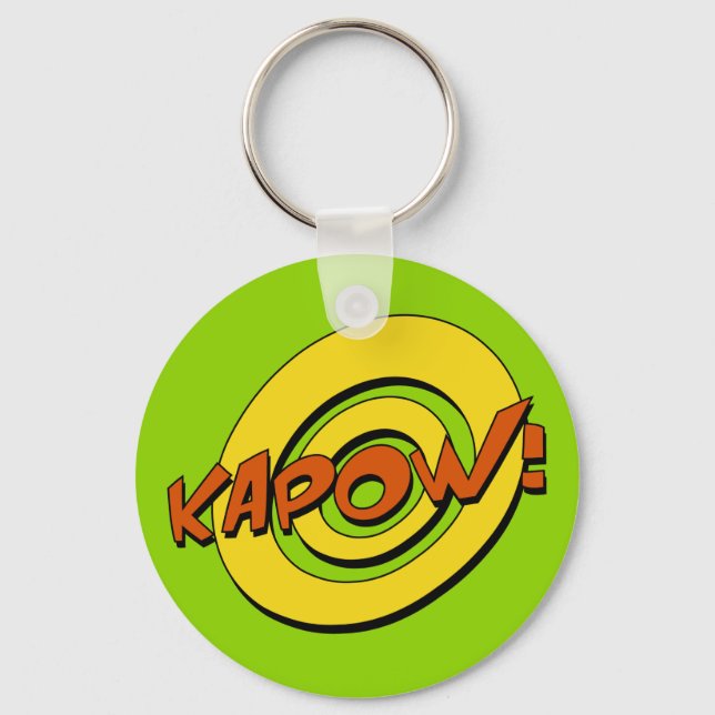 Kapow Comic Book Keychain (Front)