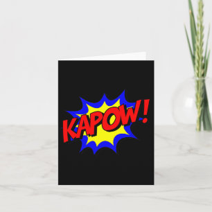 Kapow Comic Book Nostalgic 1980s Design Shirt Card