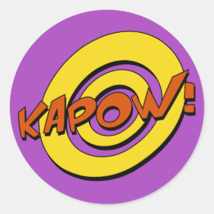 Kapow Comic Book Sticker