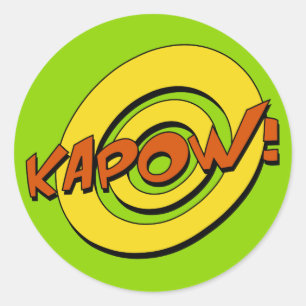 Kapow Comic Book Sticker