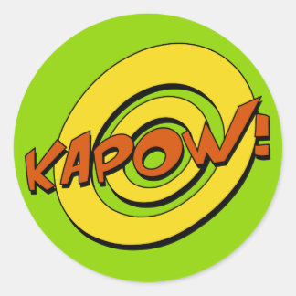 Kapow Comic Book Sticker