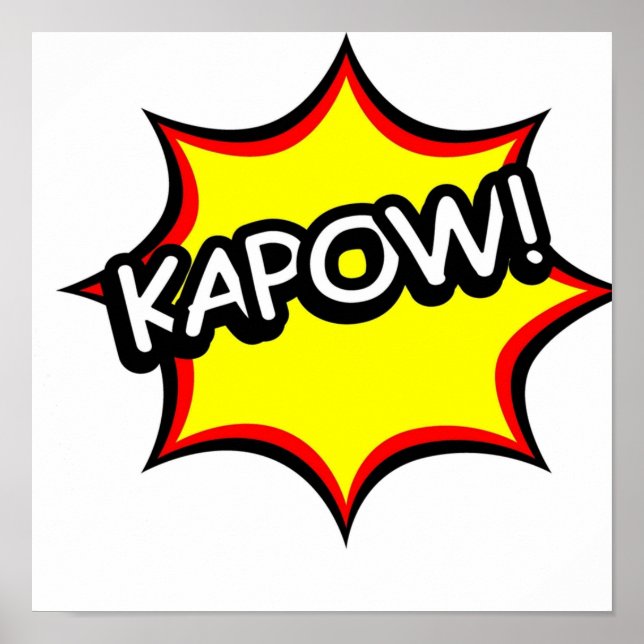 Kapow Comic Tee Poster (Front)