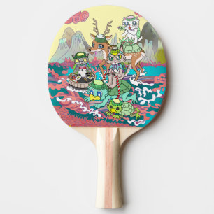 Kappa & 3 Nyann & Deer Ping Pong Paddle