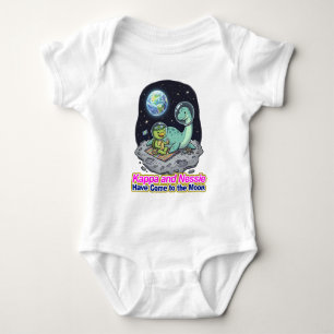 Kappa and Nessie Have Come to the Moon Baby Bodysuit