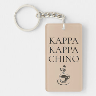 Kappa Kappa Chino Funny Coffee Lover Key Ring