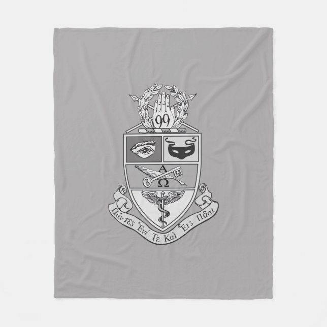 Kappa Psi Crest Fleece Blanket (Front)