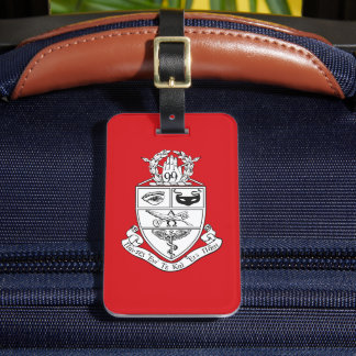 Kappa Psi Crest Luggage Tag