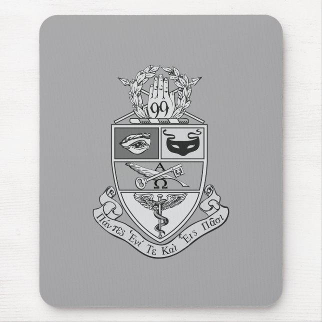 Kappa Psi Crest Mouse Mat (Front)